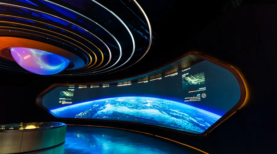 تصویر نمای داخلی موزه آینده دبی